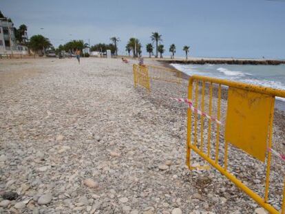 Zona de la playa de Moncofa (Castell&oacute;n) donde se virti&oacute; en 2013 aguas sin depurar.