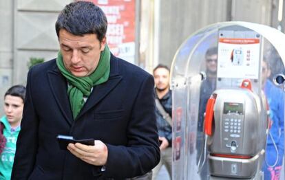 Matteo Renzi, este viernes en Florencia.