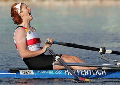 En la imagen, la alemana Rutschow-Stomporowski tras conseguir el oro.