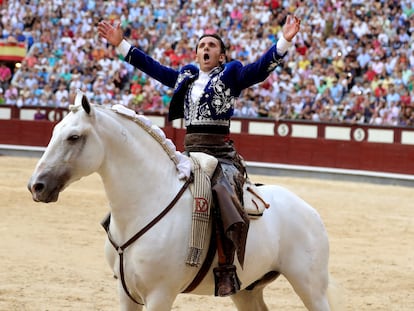 Diego Ventura, en la plaza de Las Ventas, en la temporada de 2019.