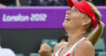 Sharapova celebra su victoria ante Kilirenko.