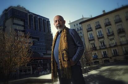 El escritor cubano Leonardo Padura, fotografiado el pasado s&aacute;bado en Madrid. 