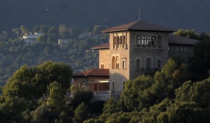 Una vista del edificio principal de Marivent.