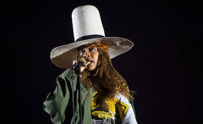 Erykah Badu durante su actuación en el Primavera Sound 2019, en Barcelona.