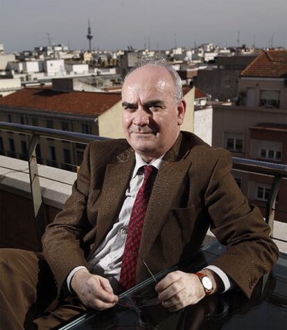 Alfonso Candau, decano presidente del Colegio de Registradores, en su sede en Madrid.