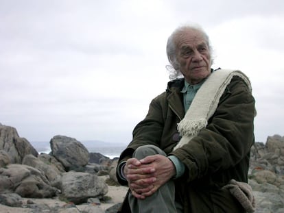 Nicanor Parra, en marzo de 2009, en Las Cruces (Chile).