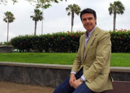 José Manuel Soria, presidente del PP en Canarias, en una entrevista en mayo.