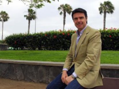 José Manuel Soria, presidente del PP en Canarias, en una entrevista en mayo.