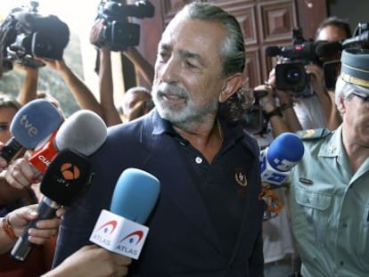 Francisco Correa, en junio, a su llegada al Tribunal Superior valenciano.