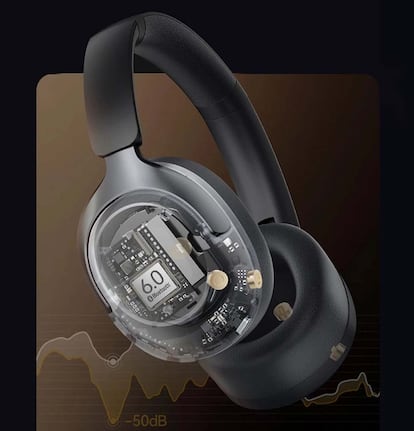 Interior de los auriculares Haylou S40