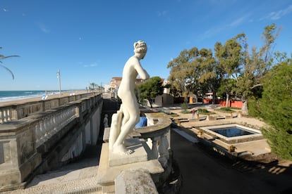 El jardín de la casa de Pau Casals en El Vendrell.