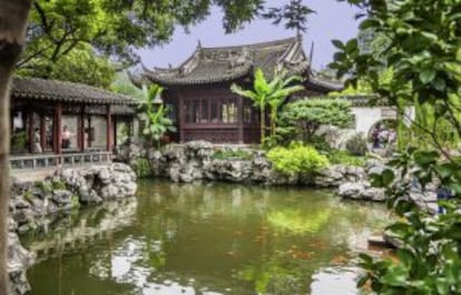 Jardines de Yuyuan, en Shanghái (China).