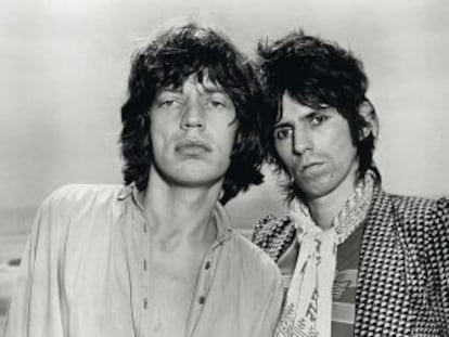 Jagger y Richards en 1975.