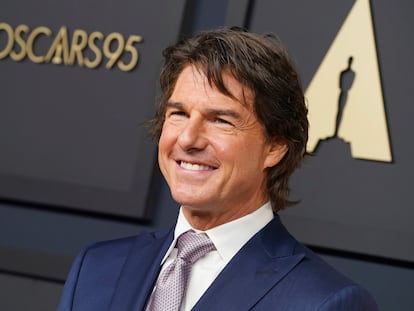 Tom Cruise arrives at the 95th Academy Awards Nominees Luncheon on Monday, Feb. 13, 2023, at the Beverly Hilton Hotel in Beverly Hills, Calif.