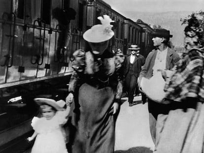 Fotograma de ‘Chegada de um trem à estação de La Ciotat’, de 1895.