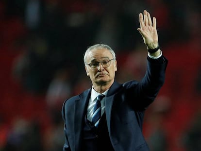 Ranieri, en el partido de Champions contra el Sevilla.