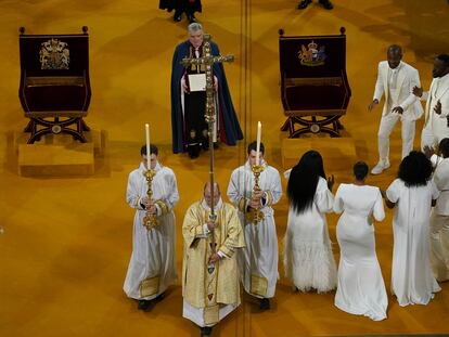 El coro de góspel que ha cantado en la coronación de Carlos III en la abadía de Westminster.