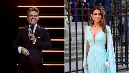 Luis Miguel, el 4 de agosto, durante un concierto en Buenos Aires y Paloma Cuevas en la boda del hijo de Rosa Clará, el 3 de junio en París.