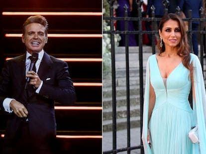 Luis Miguel, el 4 de agosto, durante un concierto en Buenos Aires y Paloma Cuevas en la boda del hijo de Rosa Clará, el 3 de junio en París.