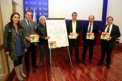 Presentación de la mascota en la Diputación