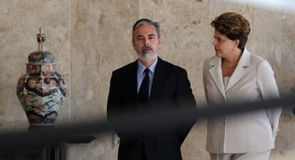 Antonio Patriota y Dilma Roussef en una imagen de 2011.