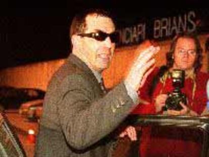 Ramon Ullastre, ayer, al salir de la prisión de Brians.