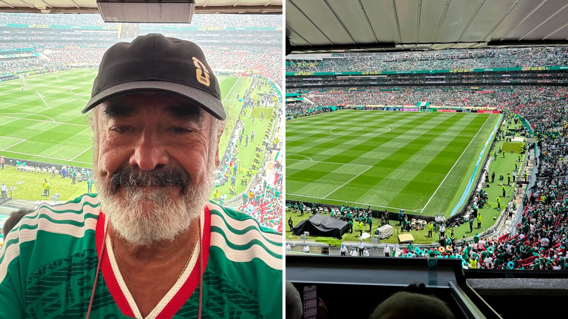 Andrónico Luksic sorprende en la inauguración del Mundial 2026 al aparecer con la camiseta de México en el Estadio Azteca