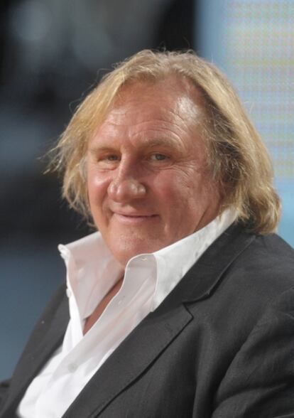 El actor Gerárd Depardieu en el programa de la televisión francesa 'Le Grand Journal' emitido en Canal Plus en mayo de 2010.