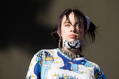 Billie Eilish durante su concierto en el festival de Glastonbury en junio de 2019.