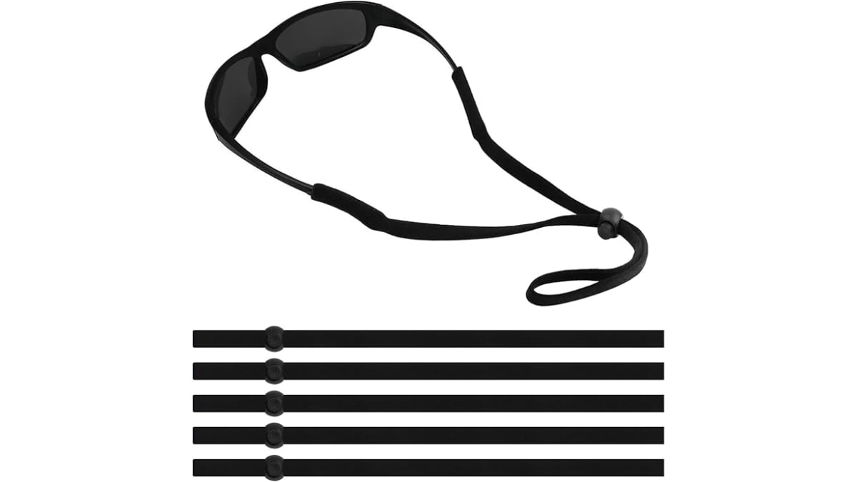 Cuerdas ajustables para llevar las gafas.