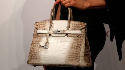 Bolso Birkin en una subasta de Christie's este lunes.