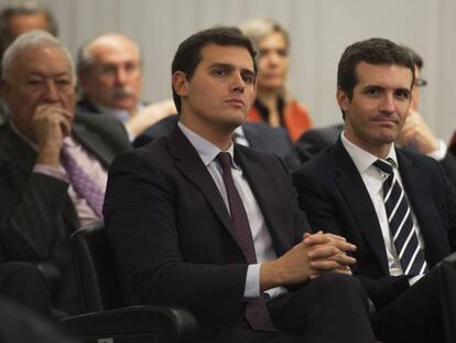 Albert Rivera y Pablo Casado