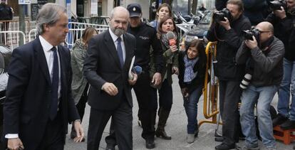 El expresidente de la Junta de Andalucía Manuel Chaves, a su llegada en abril al Supremo.