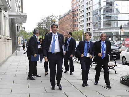 El ministro de Hacienda argentino, Alfonso Prat-Gay, en Washington, donde participa de la asamblea conjunta del FMI y el Banco Mundial. 