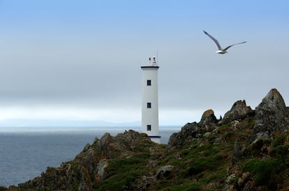 El faro de Cabo Home, en Cangas (Pontevedra).