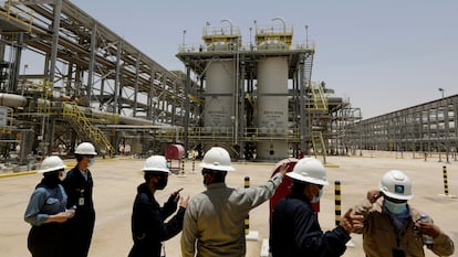 Saudi Aramco regasification plant in Al Hawiyah, Saudi Arabia