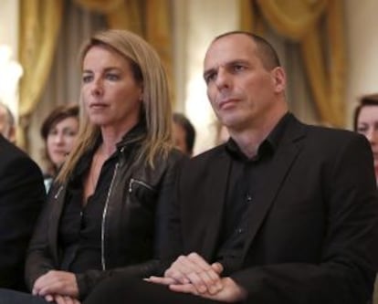 Danae Stratou, mujer del ministro Yanis Varufakis.