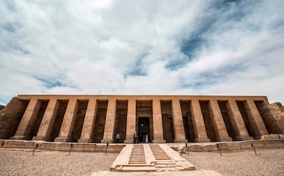 La entrada al Gran Templo de Seti I.