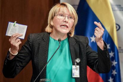 Luisa Ortega, em entrevista coletiva na quarta-feira em Caracas.