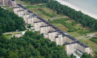 El complejo de edificios Prora, en la isla alemana de Rügen.