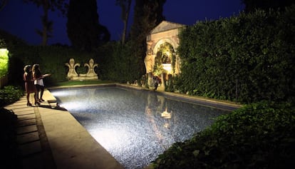 La piscina del castell de Púbol.