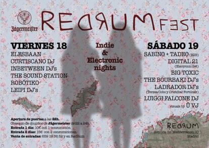 Cartel del RedRum Fest.