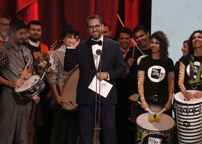 Màxim Huerta, en los Goya 2019.