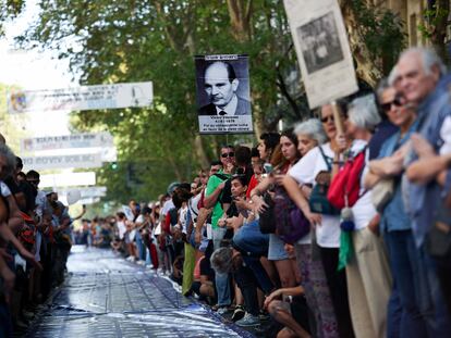 Marcha en Buenos Aires en conmemoración de las víctimas del golpe de Estado, el 24 de marzo 2024.