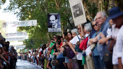 Marcha en Buenos Aires en conmemoración de las víctimas del golpe de Estado, el 24 de marzo 2024.