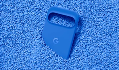 Funda compatible Pixelsnap de color azul