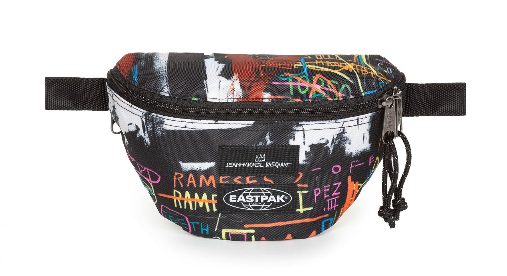 Riñonera de Eastpak dedicada a Jean-Michel Basquiat.