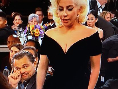 La cara de Leo Di Caprio al ganar Lady Gaga es un poema (y otros imperdibles de la gala)