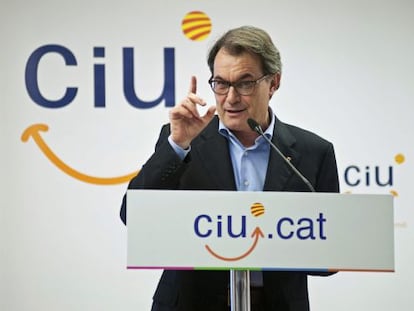 El president de la Generalitat, Artur Mas, a Olot.