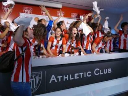 Las jugadoras del Athletic de Bilbao. 